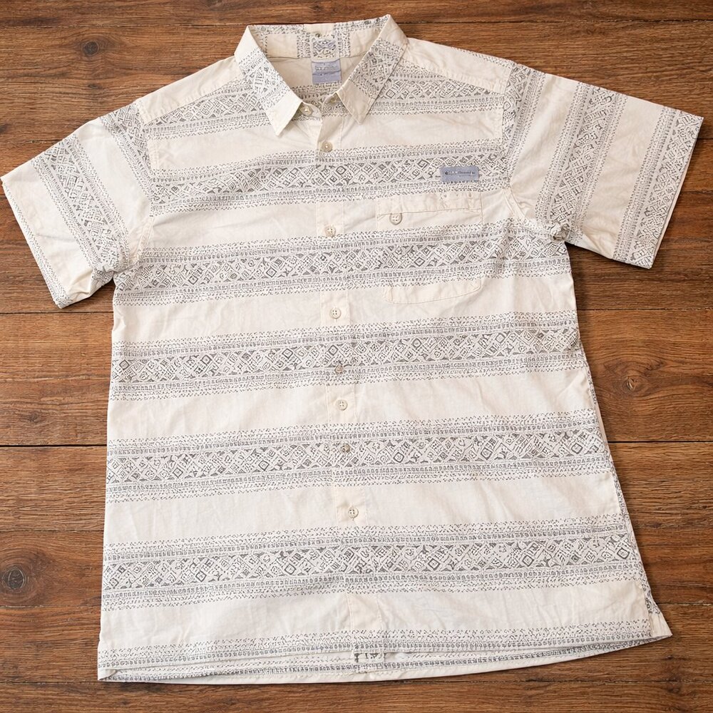 Columbia PFG Fishing Shirt Men’s XL Active Fit Short Sleeve Performance Button - Picture 2 of 7